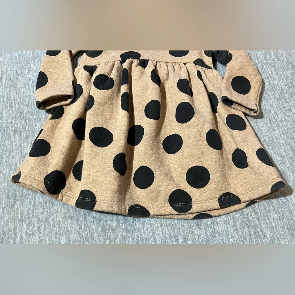 Carter’s fleece lined polkadot dress long sleeve girls‎ kids baby 18 months soft